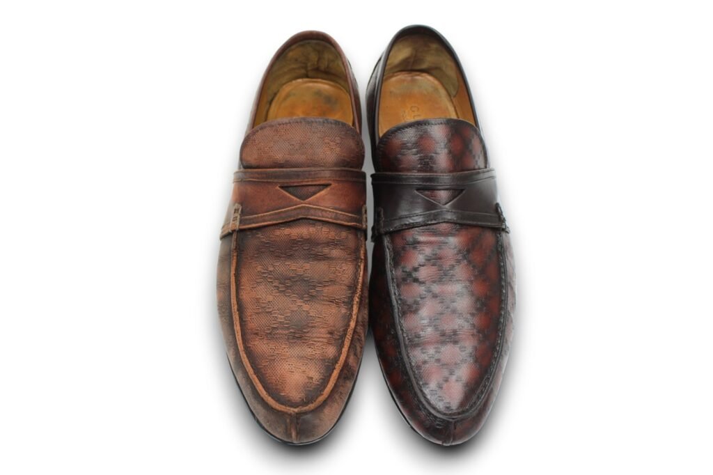 shoe before/after